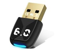 Bluetooth 6.0 Adaptador USB Dongle para PC para Windows 11/10/8.1, Adaptador USB Bluetooth para ratón, teclado, auriculares, teléfono móvil, controlador