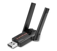 Bluetooth 6.0 USB Adapter für PC,Bluetooth Dongle Stick für PC Laptop Desktop Computer Maus Headset Tastatur,3Mbps,Plug & Play,Reichweitenverlängerung,Einstellbare Antenne,für Windows 11/10/8.1/7