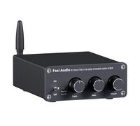 Bluetooth Amplificador, Fosi Audio BT20A - Receptor de Audio Estéreo de 2 Canales Hi-Res TPA3116 Class D Integrated Mini Amp 2.0CH para Altavoces Pasivos 100W x2 (Negro)