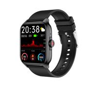 Bluetooth Calls Heart Rate SpO2 Blood Pressure Blood Sugar Lipid Health Tracking Step Counter Sports Modes Smartwatch Black