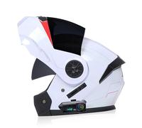 Bluetooth Casco Moto Abatible Casco De Moto ECE Homologado Modular Visera Doble Integrado con Un Micrófono Incorporado,Protección Motociclet Modular De Cascos Integrales