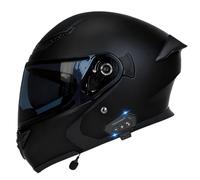 Bluetooth Casco Moto Integrado Abatible Cascos Motocicleta Modular con Doble Visera Casco Integrales Modulares ECEDOT Homologado Micrófono con Altavoz Dual Incorporado W,L:59-60CM