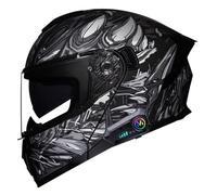 Bluetooth Casco Moto Modular Homologado DOTECE Casco Moto Integral Abatible Hombre Mujer Cascos Motocicleta con Doble Visera Casco Integrales Moto Sistema De Ventilación 20,S:55-56CM