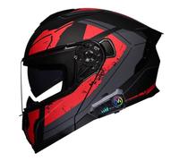 Bluetooth Casco Moto Modular Homologado DOTECE Casco Moto Integral Abatible Hombre Mujer Cascos Motocicleta con Doble Visera Casco Integrales Moto Sistema De Ventilación 18,S:55-56CM
