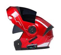 Bluetooth Integrado Modular Casco Moto Cascos Integrales,Casco Abatible con Doble Visera Lente Sistema De Ventilación Forro Extraíble ECE Homologado Adultos para Mujeres Y Hombres