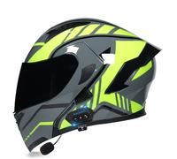 Bluetooth integrado modular casco moto integral con un micrófono inco