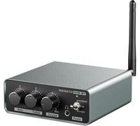 Bluetooth Preamplificador de Fono, Preamplificador de Tocadiscos con Entrada RCA, Salida Bluetooth, para Vinilo con Interruptor de Salida de Nivel de Línea y Fono, Ganancia 36 db/4 db