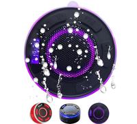 Bluetooth Shower Speaker,Ipx7 Waterproof Shower Portable Speaker with RGB Light & LED Display, 360 Surround Sound, Dynamic Lights 10H Playtime,for Bathroom, Pool,Outdoor,Travel, Beach (Purple)