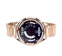 Bluetooth Smartwatch Fitness Tracker IP67 Función de Llamada a Prueba de Agua Seguimiento del Sueño Pantalla de 1,46 Pulgadas Oro para Estilo de Vida Activo Banda de Silicona