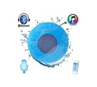 Bluetooth Speaker - Unspecified - Waterproof - Sky Blue - Suction Cup - Hands-Free