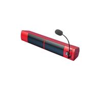 Bluetooth Surround Sound Subwoofer Speaker for Laptop PC, USB Wired Dual Music Player with Microphone - Red