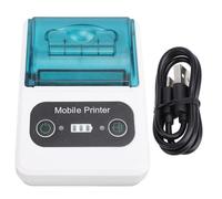 Bluetooth Thermal Printer, Portable Small Thermal Receipt Printer with 58mm Toothed Blade for Retail Stores, Restaurants, Offices and Businesses (Verde Blanco)