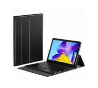 Bluetooth Touchpad Keyboard + Stand Function Folio Flip Hinge Leather Case for Honor Pad 6 10.1-inch