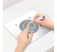BLUETOP Colector de polvo de uñas de 60 W, mesa de aspirador de polvo integrado, extractor de polvo profesional, colector de polvo de uñas integrado, ventilador silencioso de bajo ruido para salón de