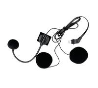 Bluetoth - Auriculares para casco de moto, de intercomunicación Rit, impermeable de 10 pines, equipo de audio para reducción de ruido, kit de voz inalámbrico para ciclistas, adultos y