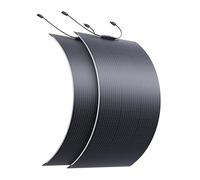 BLUETTI 2 Paneles Solares Flexibles de 100W para Sistema Solar 48V RV, 23,4% Alta Eficiencia, Flexible 240°, Panel Solar IP67 para Autocaravanas, Camping, Embarcaciones y Superficies Curvas