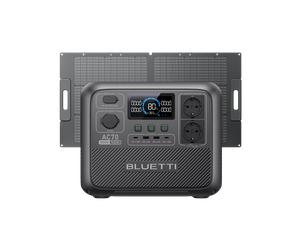 BLUETTI AC70 Estación de energía portátil | 1.000 W 768 Wh - AC70+100 W Solar | 1000 W 768 Wh | 100 W Kit solar