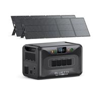 BLUETTI Apex 300 Generador Solar con 2 Panels Solares de 200W, 2764,8Wh Batería LFP de Respaldo con 4 Salidas CA de 3840W (7680W Pico), Ideal para Camping y Vida Fuera de la Red