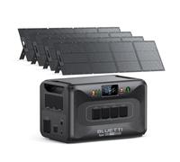 BLUETTI Apex 300 Generador Solar con 4 200W Paneles Solares, 2764,8Wh, 6 3000W CA (7680W Pico), 12kW Bypass, para Emergencias en el Hogar, RV y Vehículos Eléctricos