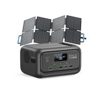 BLUETTI Elite 10 Estación de Energía Portátil 128Wh con Panel Solar 60W | Generador Solar con Batería LiFePO4, salida CA de 200W, panel enviado por separado, para camping, emergencias y respaldo UPS