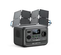 BLUETTI Elite 30 V2 Generador Solar con 60W Panel Solar (Se Envía por Separado), Estación de Energía Portátil LiFePO4 de 288Wh, 600W Toma de CA (1500W Pico), para Camping, Uso Doméstico y Emergencias