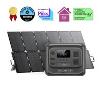 BLUETTI Elite 300 Estación de Energía Portátil | 2.400 W, 3.014,4 Wh - Elite 300 +500 W Solar | 2.400 W, 3.014,4 Wh | 500 W Solar kit