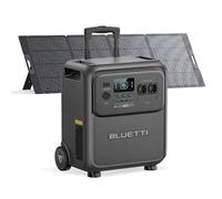 BLUETTI Elite 400 Estación de Energía Portátil 3840Wh y Panel Solar 350W | Batería LiFePO₄, 2600W CA (3900W Pico), Diseño con Ruedas, Generador Solar con Respaldo para Hogar, Cortes, RV y Camping