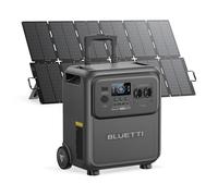 BLUETTI Elite 400 Estación de Energía Portátil 3840Wh y Panel Solar 500W | Batería LiFePO₄, 2600W CA (3900W Pico), Diseño con Ruedas, Generador Solar con Respaldo para Hogar, Cortes, RV y Camping