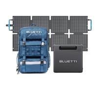 BLUETTI Handsfree 1 Mochila Solar Estación de Energía con 60W Panel Solar, 268,8Wh 300W LiFePO4 con 42L Mochila, Todo en Uno Sistema para Senderismo, Fotografía, Viajes