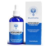 BlueVitality | Solución premium de azul de metileno al 1% de 100 ml | Calidad farmacéutica | 100% puro USP | Made in Germany | Probado y certificado en laboratorio independiente | Incluye pipeta