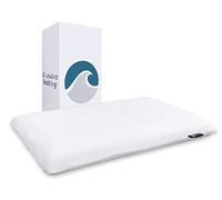 Bluewave Bedding - Almohada de espuma viscoelástica de gel superfina para personas que duermen boca abajo y boca arriba, diseño delgado y plano para alineación cervical del cuello y sueño más profundo