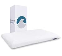 Bluewave Bedding Almohada de Espuma viscoelástica de Gel Ultra Delgada para Personas Que Duermen Boca Abajo y Boca Arriba, diseño Delgado y Plano para alineación Cervical del Cuello y sueño más