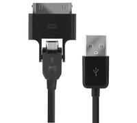 Blueway Cable USB/Micro USB con adaptador para iPhone/iPad de 30 pines,