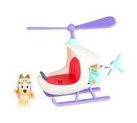 Bluey 17560 Vehículo & Figura Helicóptero BINGO, pequeño, blanco