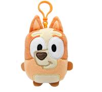 Bluey 90282 Bingo Mini llavero de peluche con clip para bolsa, Multicolor, Talla Única, Multicolor, talla única