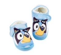 Bluey Pantuflas Para Niños Pequeños | Zapatos De Casa Con Orejas 3d De Cachorro Azul Heeler Animado Para Niñas Y Niños | Correa De Apoyo Con Suela Sintética | Programa De Televisión Para Niños