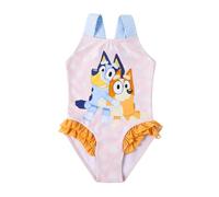 Bluey Bañador para Niña, Diseño Bingo Bañador de Una Pieza Verano Infantil, Talla 4 Años