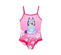 Bluey Bañador para Niña, Diseño Floral Bañador de una Pieza Verano Natación, Talla 4 Años | Rosa