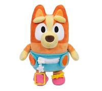 Bluey Bingo Bebé para Vestir y Jugar: Practica Las Habilidades motoras Finas vistiendo a Bingo Bebé, un Peluche Supersuave de 25,4 cm con Botones, Cremallera, Hebilla y Cordones