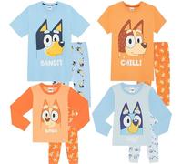 Bluey, Bingo, Chilli & Bandit Pijamas para la Familia - 100% Algodón Peinado