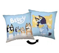 Bluey Bingo - Funda de cojín reversible (40 x 40 cm, 100% poliéster)