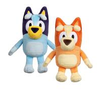 Bluey & Bingo - Paquete de 2 Peluches Oficiales de Peluche de 20 cm | Bingo, Peluche suave para abrazar, 20 cm