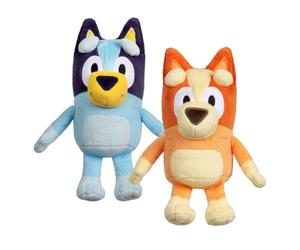Bluey & Bingo - Paquete de 2 Peluches Oficiales de Peluche de 20 cm | Bingo, Peluche suave para abrazar, 20 cm