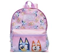 Bluey & Bingo Stars - Mochila infantil con bolsillo frontal para niños y niñas, color rosa