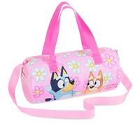 Bluey Bolsa de Deporte para Niños, Bolsa de Viaje con Correas Ajustables (Floral Bluey)