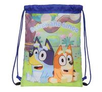 Bluey Bolsa Mochila con Cuerdas Azul Marino 26 x 34 x 1 cm