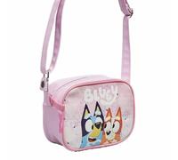 Bluey Bolso bandolera para niñas en rosa y bingo