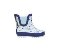 Bluey Botas de agua Chelsea para niños, impermeables, con suela antideslizante, divertido calzado de lluvia de personajes de dibujos animados para niños, Blue, 24 EU