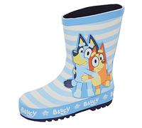 Bluey Botas de agua de goma para niños, botas de lluvia de bingo para niños y niñas, Blue, 25 EU