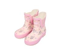 Bluey Botas de agua impermeables para niños pequeños, botas de lluvia Chelsea para niñas, bonito calzado de goma impreso para jugar al aire libre, Pink, 25 EU